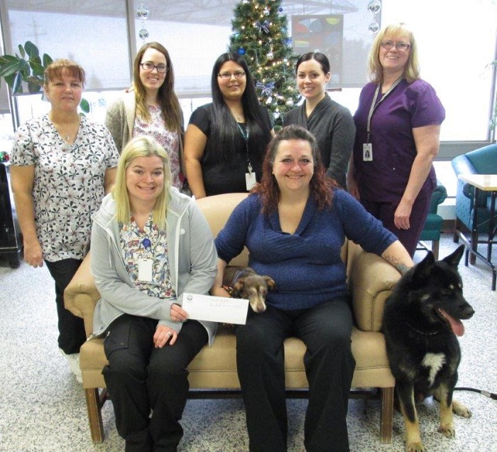 Back row - Lori McDonald, Melanie Rocheleau, Candice Bottle, Jade Fortier, Jenny Leuenberger, 